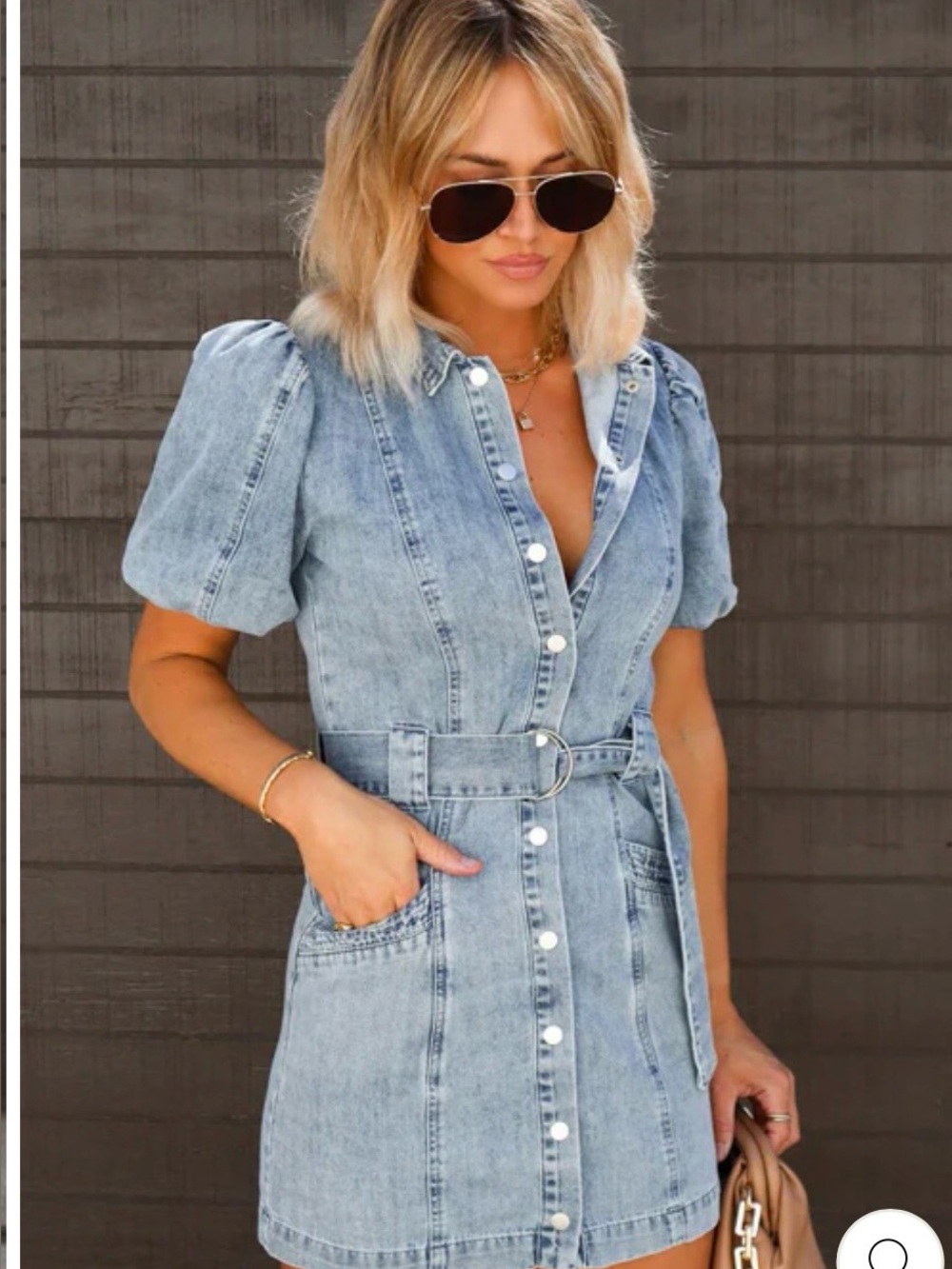 Denim dress